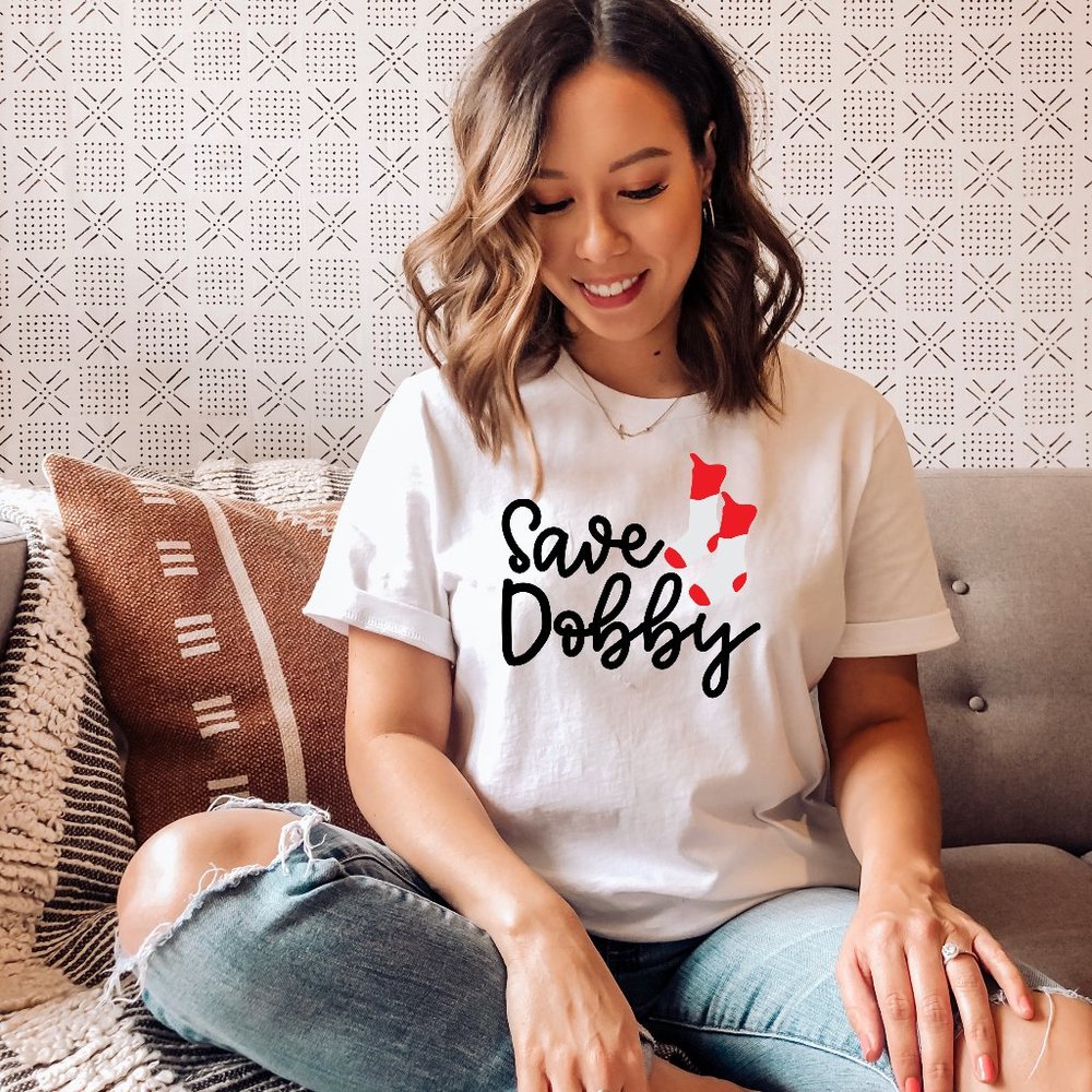 Save Dobby! Harry Potter Graphic T-shirt Unisex Short Sleeve Graphic Tee